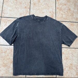 YoungLA Washed Black Short Sleeve Crewneck Tee